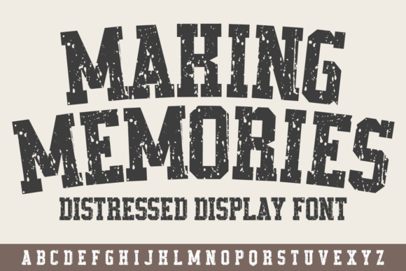 Capture the Spirit of Achievement with the Making Memories Font
