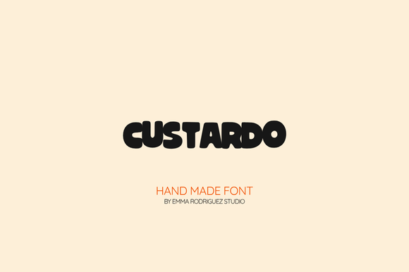 Custardo: A Chunky, Playful Display Font for Bold Statements