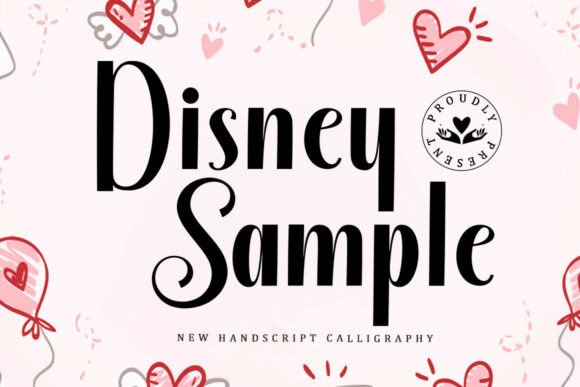 Disney Sample: Crafting Elegance with a Script Font