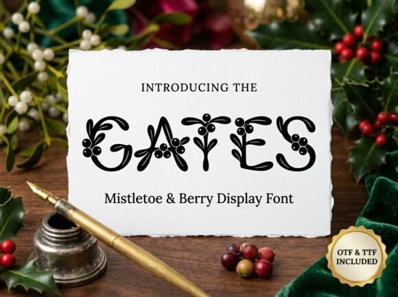 Gates: A Typeface That Weaves Holiday Magic Into Every Word