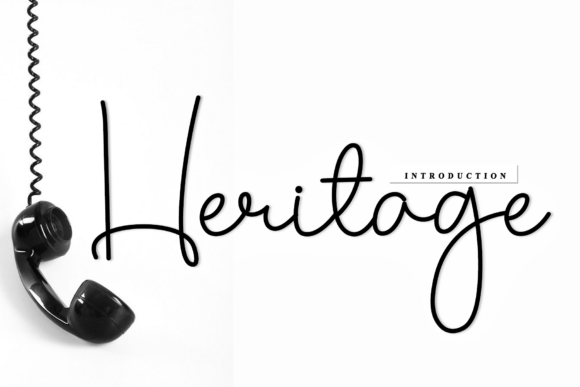 Heritage: The Script Font That Feels Like a Personal Touch