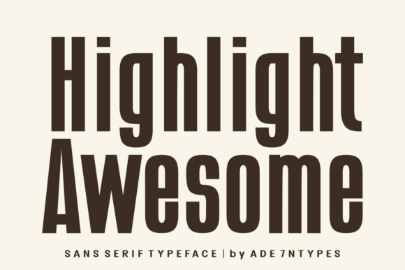 Highlight Awesome: A Typeface for Modern, Bold Design