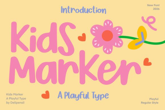 Kids Marker: The Typeface That Brings Playful Energy to Any Project