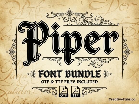 Piper: A Blackletter Typeface with Modern Edge