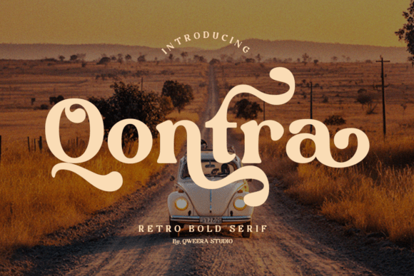 Qontra: A Retro Bold Serif with Modern Personality