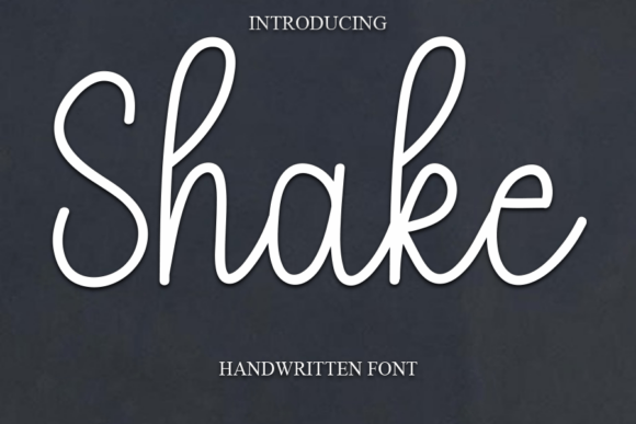 Shake: The Handwritten Font That Brings Warmth and Elegance to Your Work