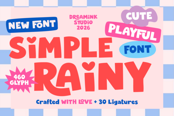Simple Rainy: A Font That Brings a Smile to Your Design