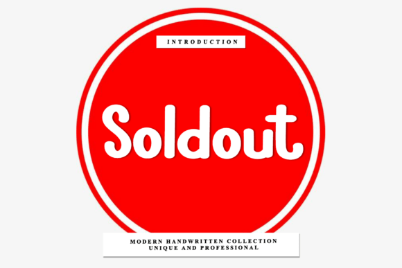 Soldout: The Artisan Script Font for Modern Branding