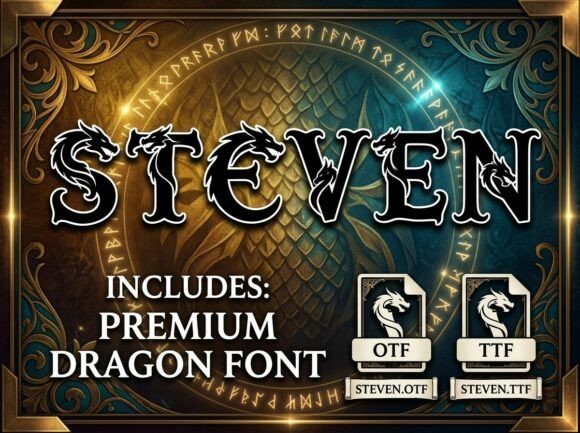 Steven: A Bold Typeface That Demands Attention